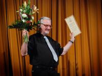 Závodský Vít, PhDr., divadelní publicista a kritik Brno, Zlatý odznak J. K. Tyla udělen na JH 2008