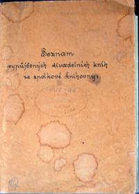 Žďár nad Sázavou, Sázavan, kniha vypůjčených knih, 1920 - 1941