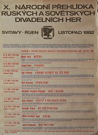 Svitavy, NP RSDH - plakát, 1982