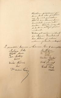 Cetoraz, popis divadelní místnosti č.p. 61, 1891