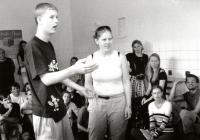 Hronov, seminář M. Schejbala Jevištní realizace dramatické situace, CP Jiráskův Hronov 2002