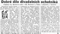 Mladá Boleslav, Kolár - recenze 1936-1950, Mordová rokle, 1950