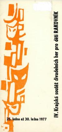 Rakovník, 4. KP divadelních her pro děti, programová brožura, 1977