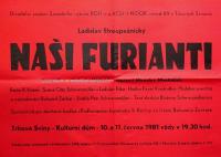 Trhové Sviny, Koh-i-noor, činoherní div. soubor ZV ROH, Naši furianti – plakát, 1981