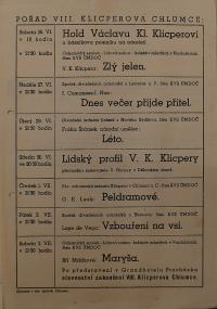 Chlumec nad Cidlinou, Klicpera, Korespondence, ka 1, i. č. 11