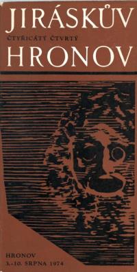 Hronov, CP 44. Jiráskův Hronov, programová brožura, 1974