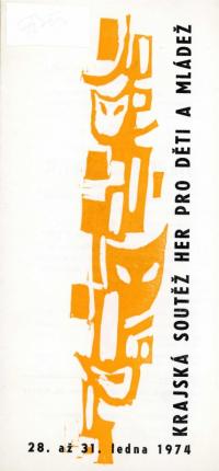 Rakovník, 1. KP her pro děti a mládež, programová brožura, 1974