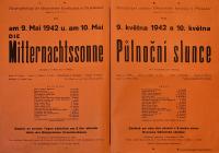 Přelouč, Besední ochotnické divadlo, Půlnoční slunce - plakát, 1942