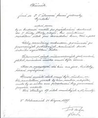 Polehradice, Farní jednota cyrilská, oběžník