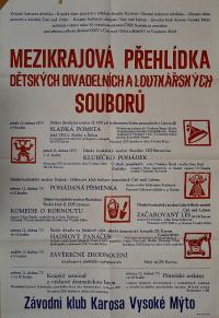 Vysoké Mýto, Mezikrajová přehlídka dětských divadelních a loutkářských souborů - plakát, 1975