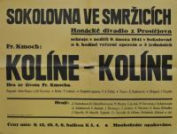 Prostějov, DHO, Kolíne, Kolíne - plakát, 1941