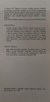 Hradec Králové, Krajské kulturní středisko, Impuls, Sobotka, Šrámkova Sobotka, 1974