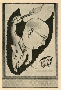 Lysá nad Labem, Karikatura Norberta Chleboráda - celá desetiletí za sebou táhne káru SDO Tyl