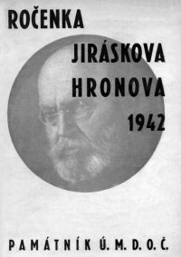 Obálka publikace: Ročenka Jiráskova Hronova 1942. Památník ÚMDOČ.