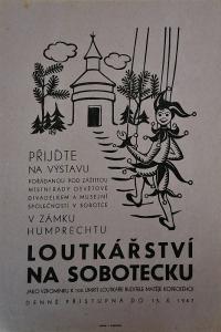 Sobotka, Junák Divadélko LD, výstava Loutkářství na Sobotecku - plakát, 1947