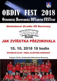 Borovany, OBDIV FEST - plakát, 2018