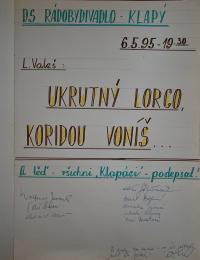 Josefův Důl, J. K. Tyl, spolková kronika, 1975 - 1997