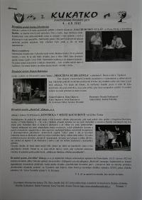 Josefův Důl, J. K. Tyl, Josefodolské divadelní jaro, Kukátko č. 2, 2012