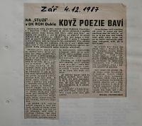 Pardubice, Svaz českých divadelních ochotníků Pardubice, Okresní výbor, Zápisy z jednání, 1971 - 1989