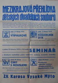Hradec Králové, Krajské kulturní středisko, Impuls, Vysoké Mýto, Mezikrajová přehlídka dětských divadelních a loutkových souborů, 1979