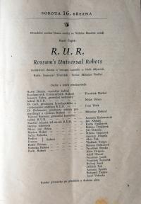 Velké Meziříčí, Dům osvěty, RUR - prohram, 1957