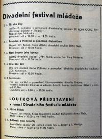 Jihlava, Kulturní přehled, Divadelní festival mládeže, duben 1967