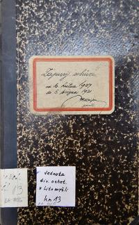 Litomyšl, Jednota divadelních ochotníků, Zápisy ze schůzí, 1927 - 1931