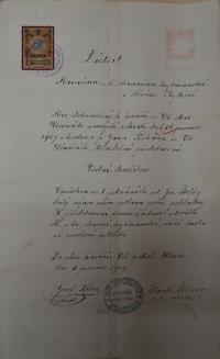 Velké a Malé Hlušice, Hasiči, Vodní družstvo, 1909