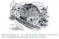 Miletín, Muzeum 0/12, Hronov, Knahlova chalupa, kresba K.Beneše