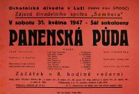 Vysoké Mýto, Šembera, Panenská půda - plakát, 1947