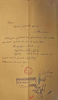 Horní Bradlo, Sokol, Pro tatíčka presidenta, 1922