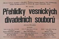 Bítovany, Přehlídka vesnických divadelních souborů - plakát, 1978