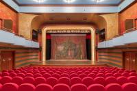 Chrudim, opona, Krok a jeho dcery – Kaša, Teta, Libuša, Jan Kokeš, před rokem 1854, opona po restaurování