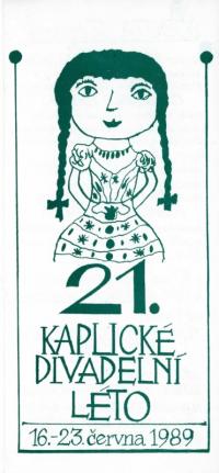 Kaplice, 21. Kaplické divadelní léto, programová brožura, 1989