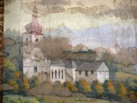 Česká Skalice, opona, detail, kostel