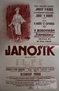 Oldřiš, Jirásek, Borová, Sokol, Janošík - plakát, 1931