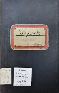 Litomyšl, Jednota divadelních ochotníků, Zápisník, 1911 - 1926