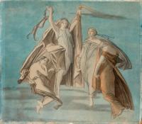 Praha, ND, soutěžní návrh opony, autor Felix Jenewein, 1879