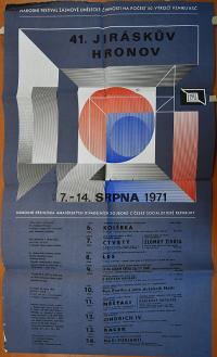 Hronov, 41. Jiráskův Hronov - plakát, 1971