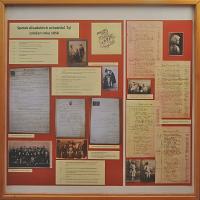 Lysá nad Labem, výstava DIVADLO JE PODIVUHODNÁ VĚC..., výstavní panel, 2018