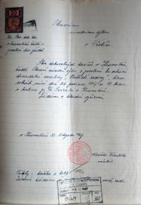 Třebíč, Okresní národní výbor, povolování představení, 1947