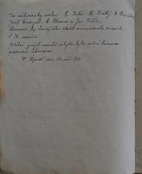 Újezd, SDO, Zápisy ze schůzí, 1920 - 1923