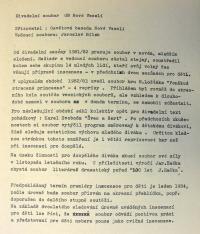 Nové Veselí, OB, hodnocení činnosti 1983