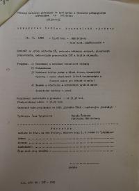 Svitavy, OKS, Ukázková hodina dramatické výchovy, 1989