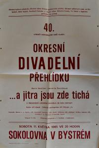 Bystré, OP divadelních souborů - plakát, 1985