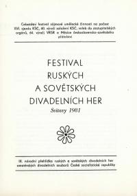 Svitavy, 9. NP RSDH, programová brožura, 1981