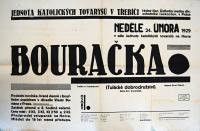 Třebíč, Katoličtí tovaryši, Bouračka - plakát, 1929