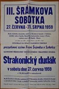 Sobotka, III. Šrámkova Sobotka - plakát, 1959