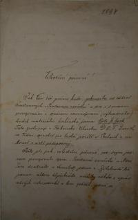 Nová Paka, Studenti, Prodaná nevěsta, 1894