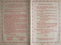 Praha, ÚMDOČ, Všeochotnický sjezd - program, 1921